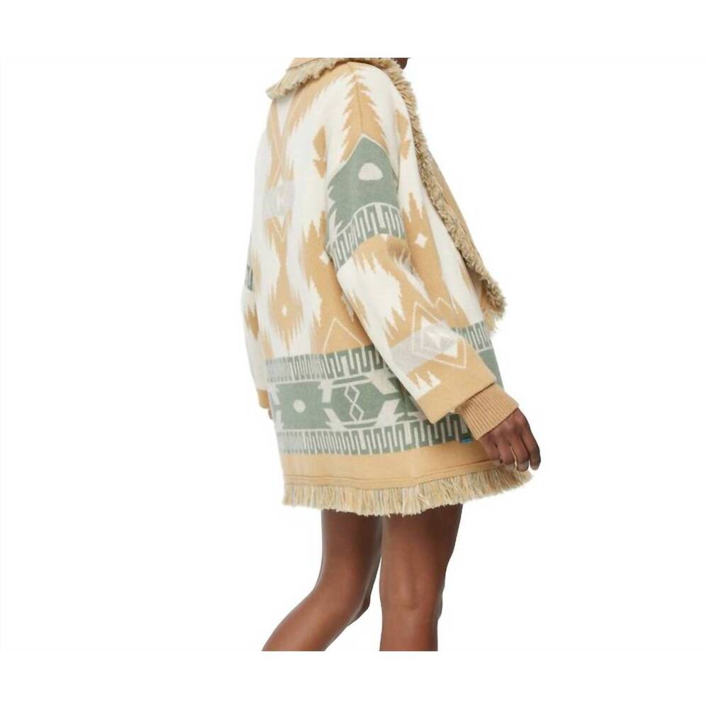 NEW ALANUI icon jacquard cardigan in off white - Picture 2 of 5